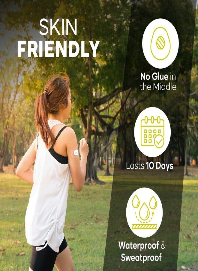 Adamson Dexcom G7 Over Patches Waterproof – 40 Clear Adhesive Patches – Transparent CGM Covers No Glue on Sensor – Strong Hold – Hypoallergenic & Sweatproof - Image 5